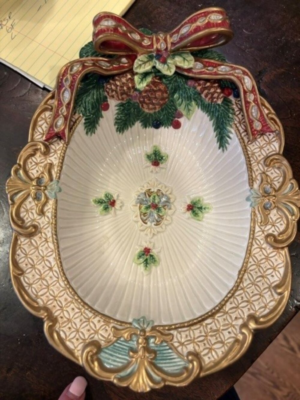 Fitz adn Floyd Florentine Holiday  OvalBowl